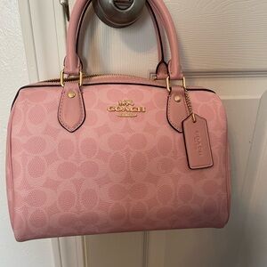 Coach Rowan Satchel Bag (Powder Pink)